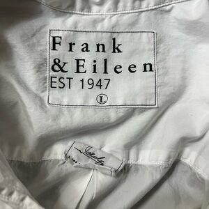 Women’s size L- Frank & Eileen Crisp White Button-Up